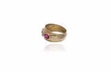 Anello con diamante brown e rubini - Asta Preziosi Anello con diamante brown e rubini - Asta Preziosi