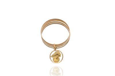 Bracciale a quattro cerchi con pendente - Asta Preziosi