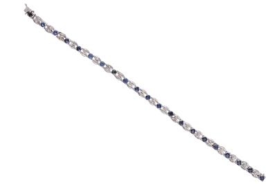 Bracciale con diamanti e zaffiri - Asta Preziosi