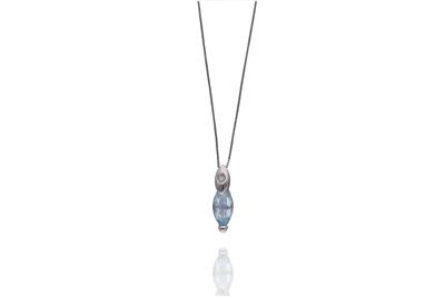 Collana e ciondolo con topazio e diamante - Asta Preziosi