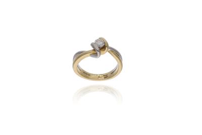 Salvini anello con diamante - Asta Preziosi