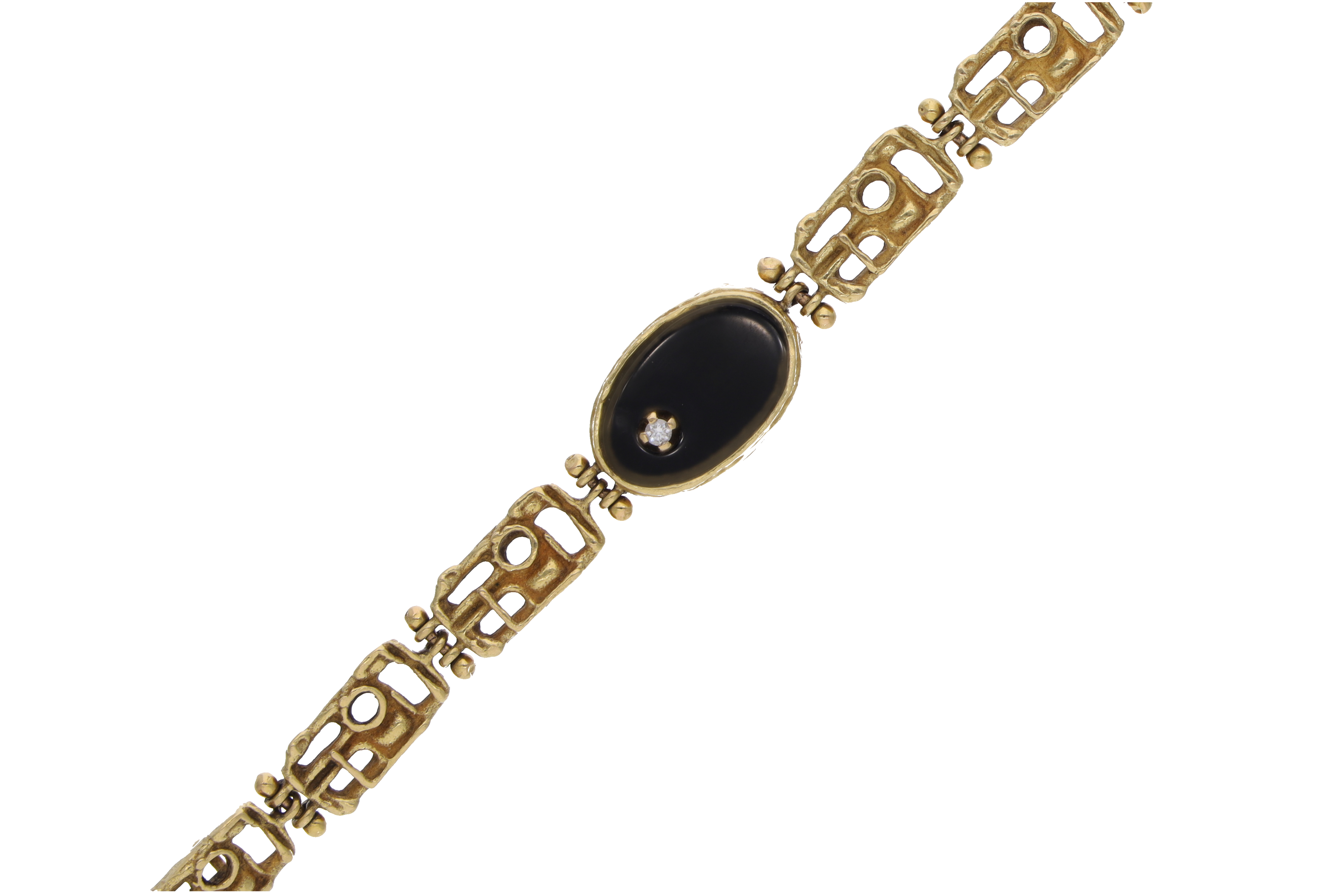 Bracciale con diamante e pietra - Asta Preziosi
