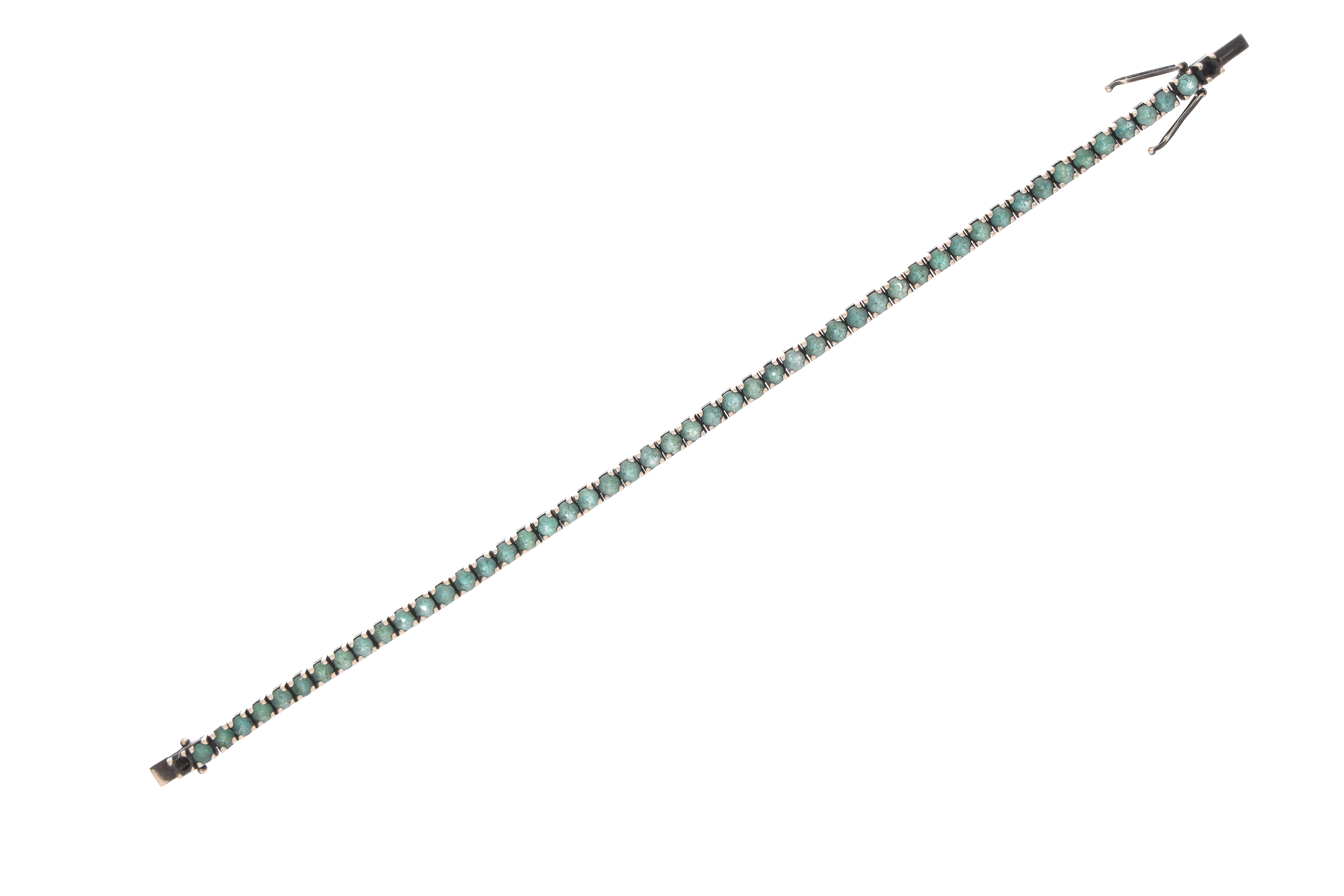 Bracciale con smeraldi e pietre - Asta Preziosi