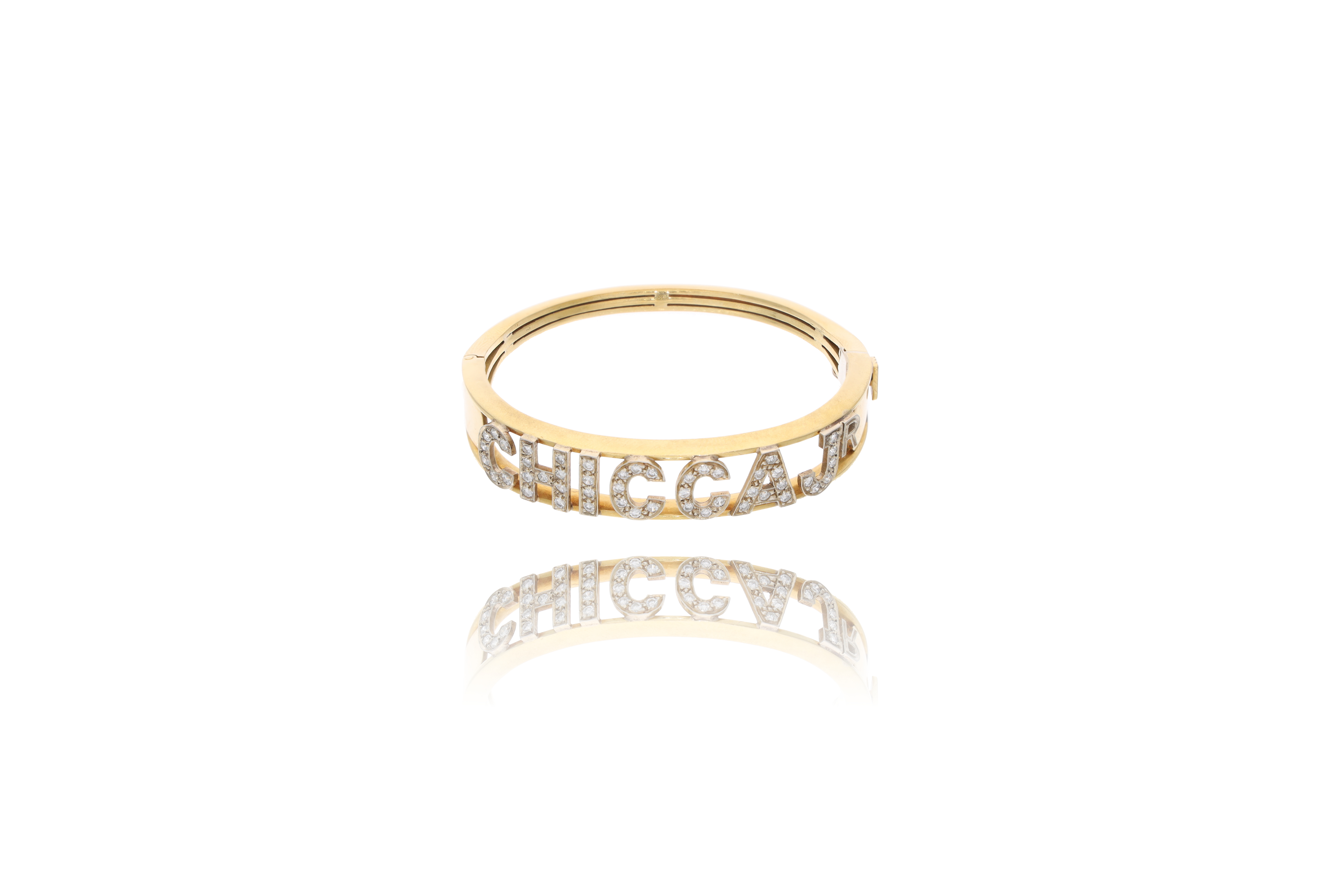Bracciale rigido con diamanti - Asta Preziosi