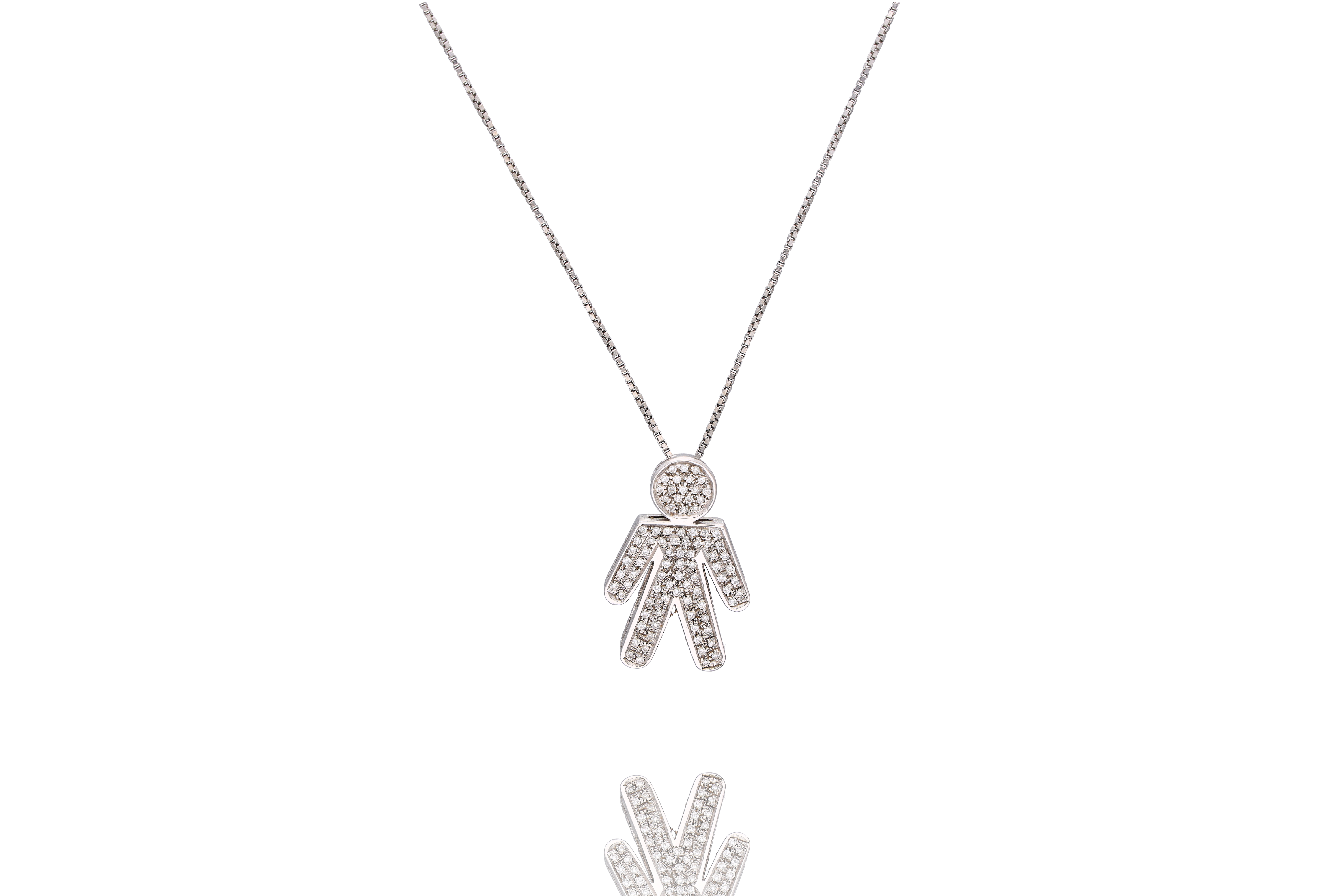 Collana con ciondolo con diamanti - Asta Preziosi