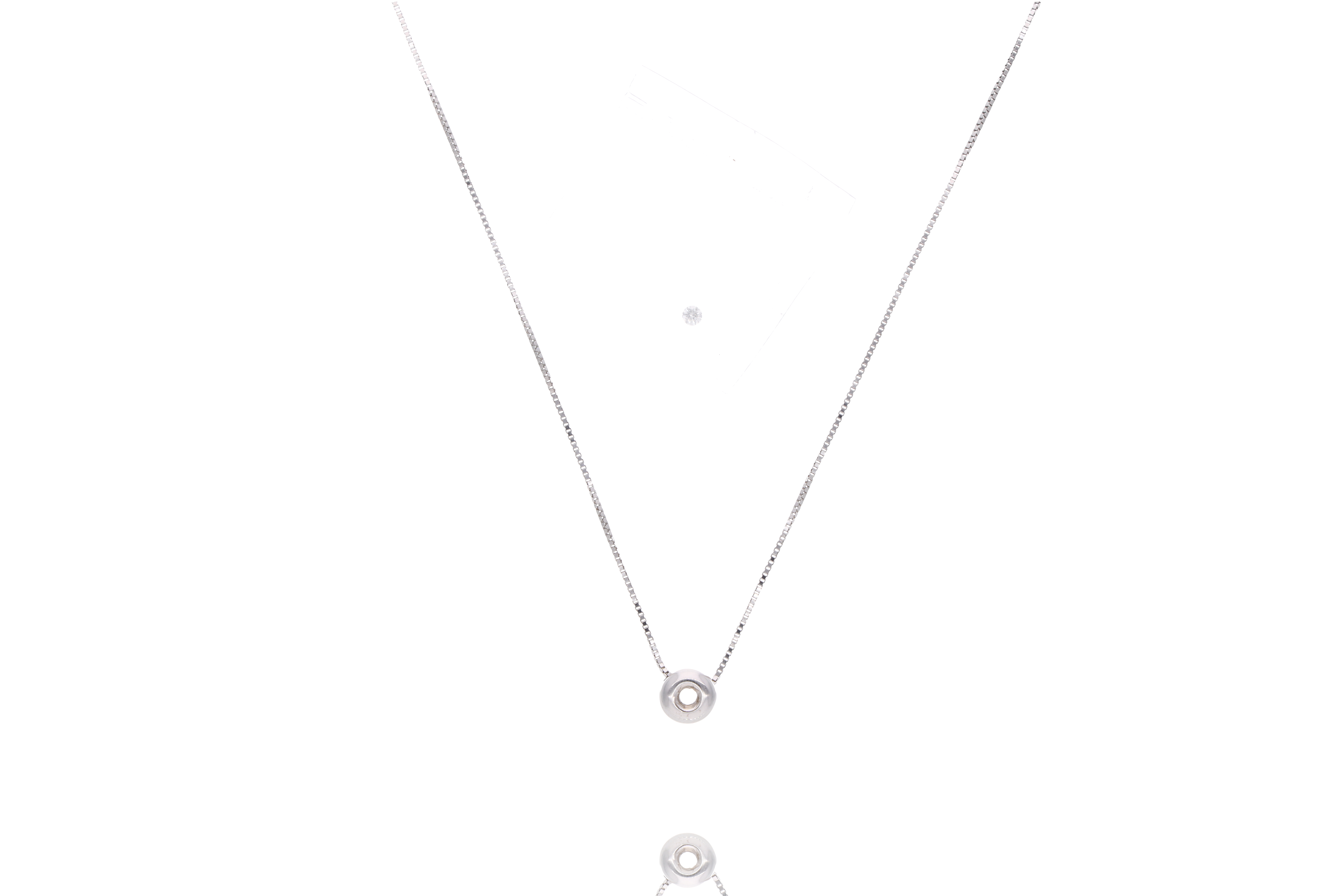 Collana con ciondolo e diamante - Asta Preziosi