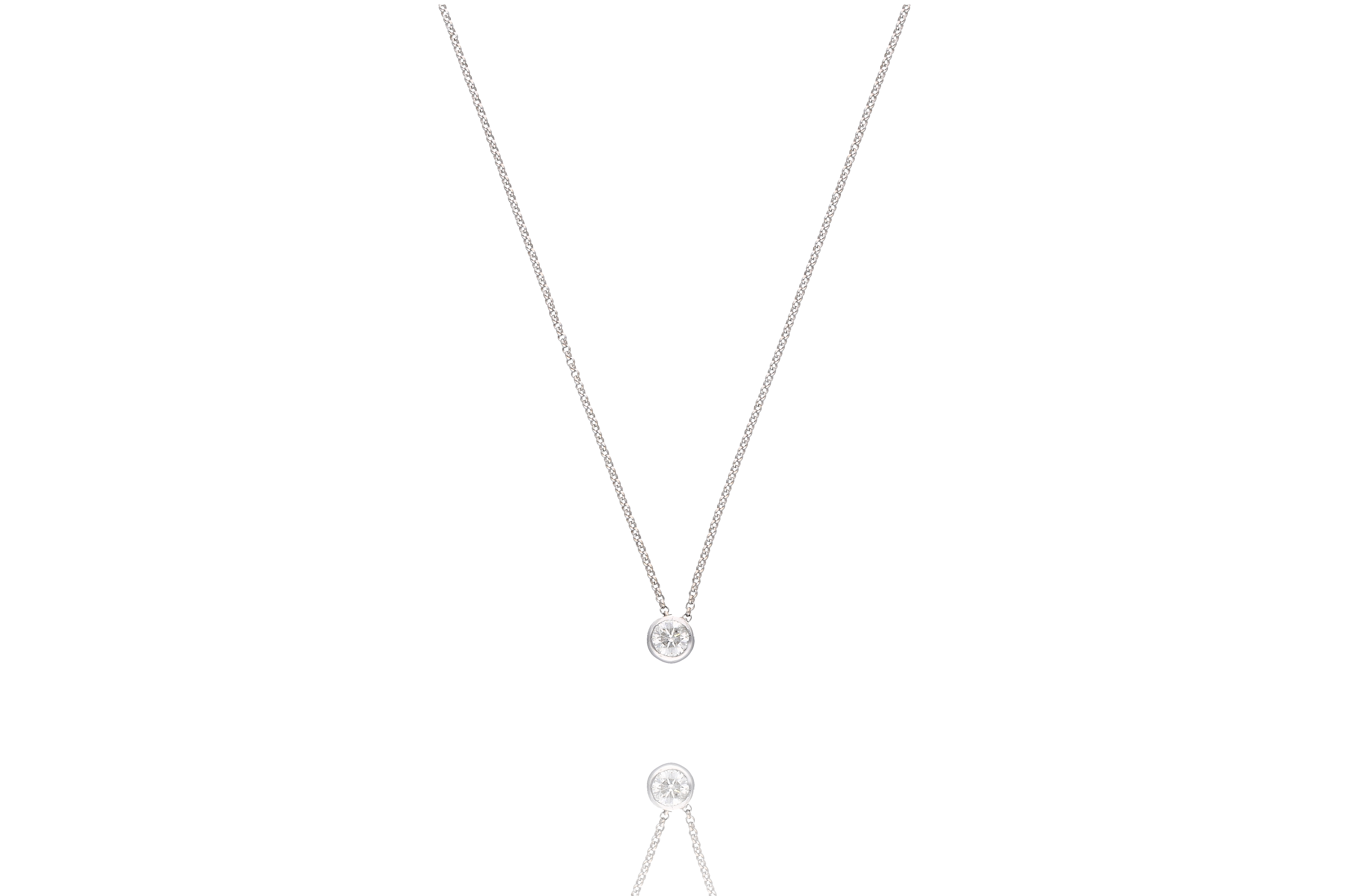 Collana con ciondolo e diamante trattato - Asta Preziosi