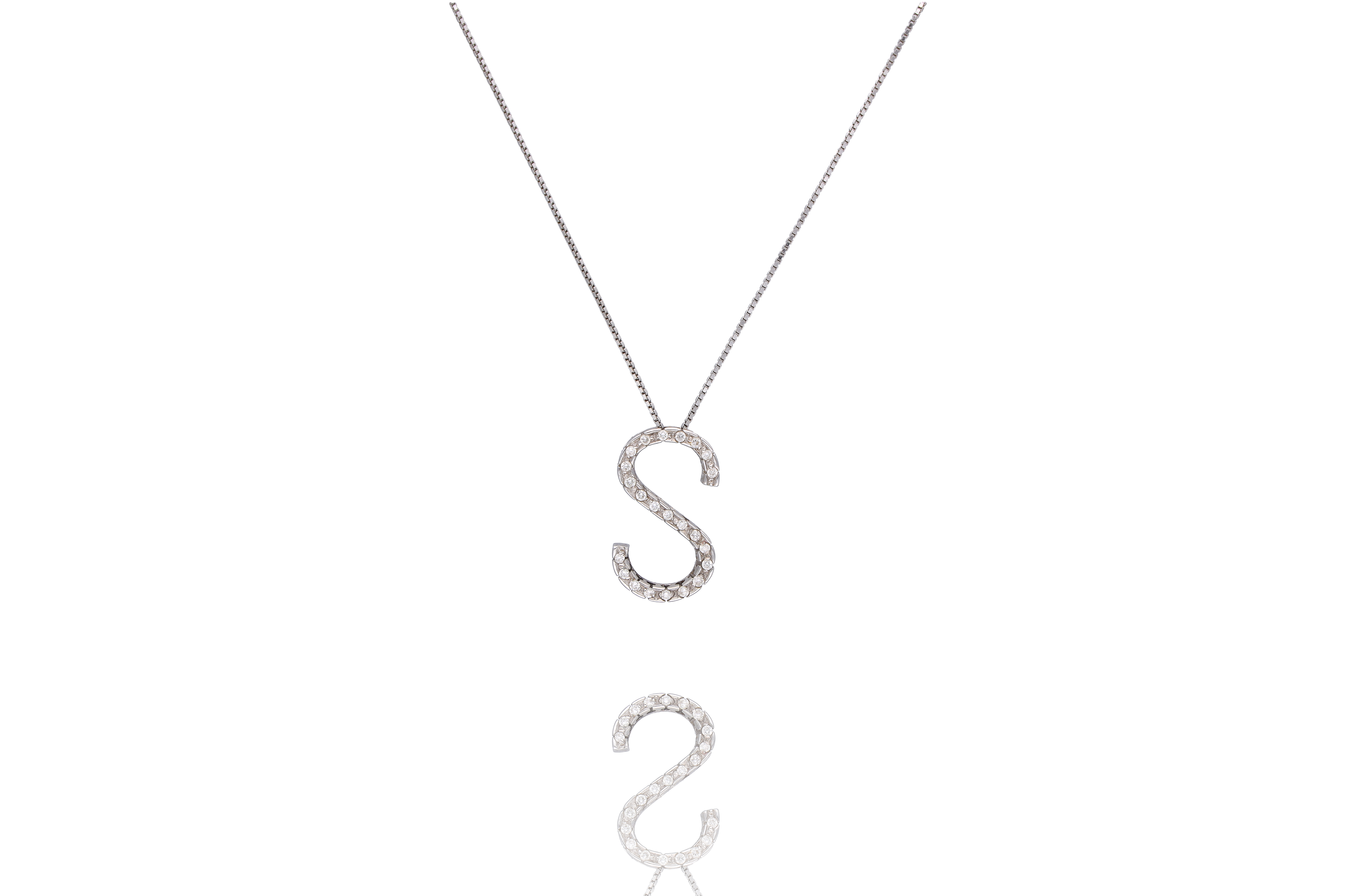 Collana con pendente con diamanti - Asta Preziosi