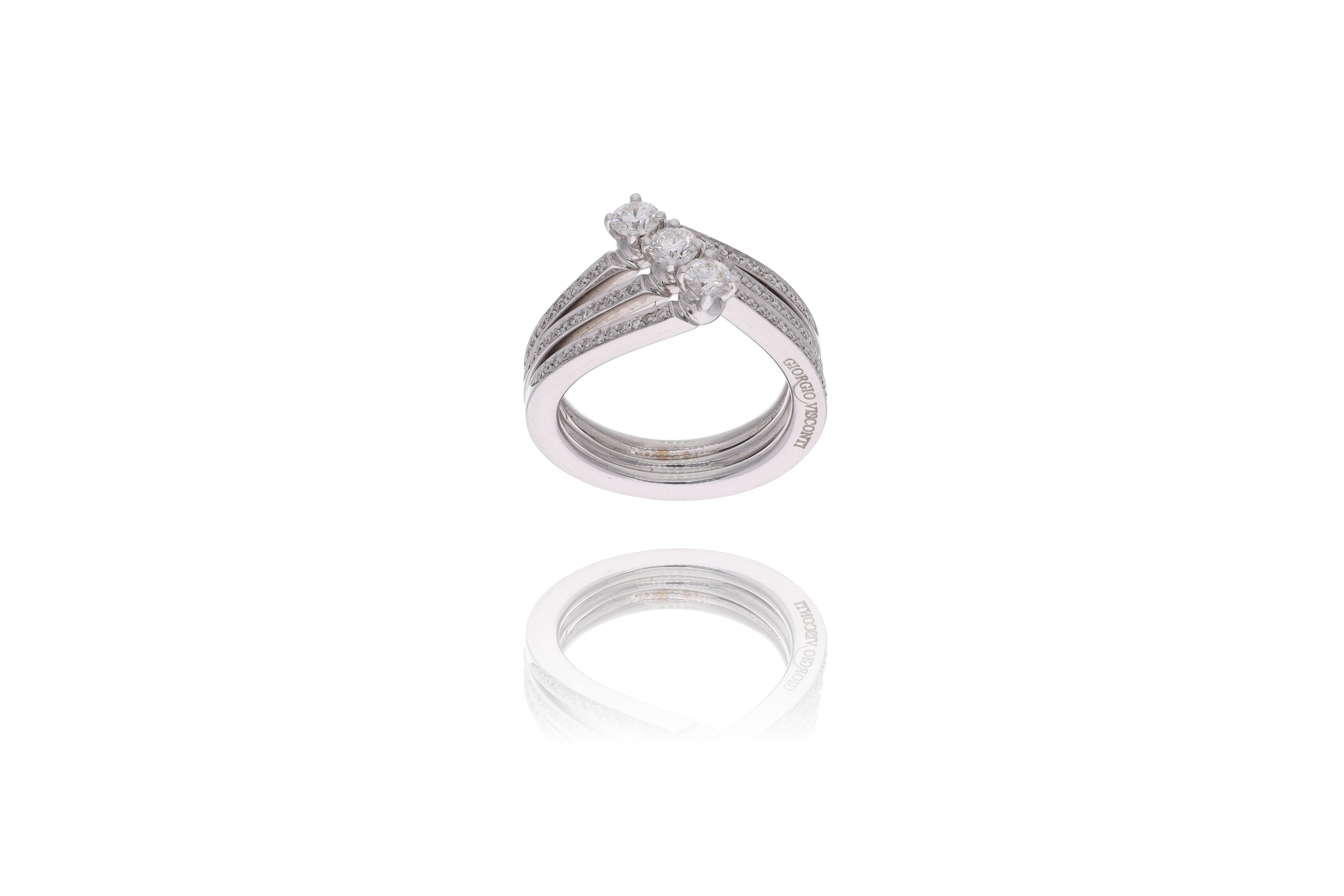 Giorgio Visconti, anello con diamanti - Asta Preziosi