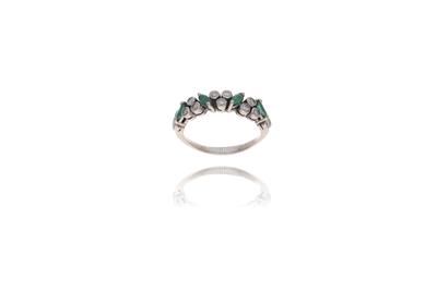 Anello con diamanti e smeraldi - Asta Preziosi Anello con diamanti e smeraldi - Asta Preziosi