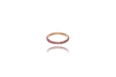 Anello con zaffiri rosa e pietre - Asta Preziosi Anello con zaffiri rosa e pietre - Asta Preziosi