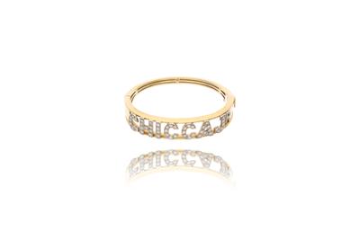 Bracciale rigido con diamanti - Asta Preziosi