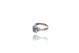 Anello con acquamarina e diamanti - Asta Preziosi