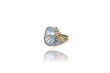 Anello con topazio e pietre - Asta Preziosi Anello con topazio e pietre - Asta Preziosi