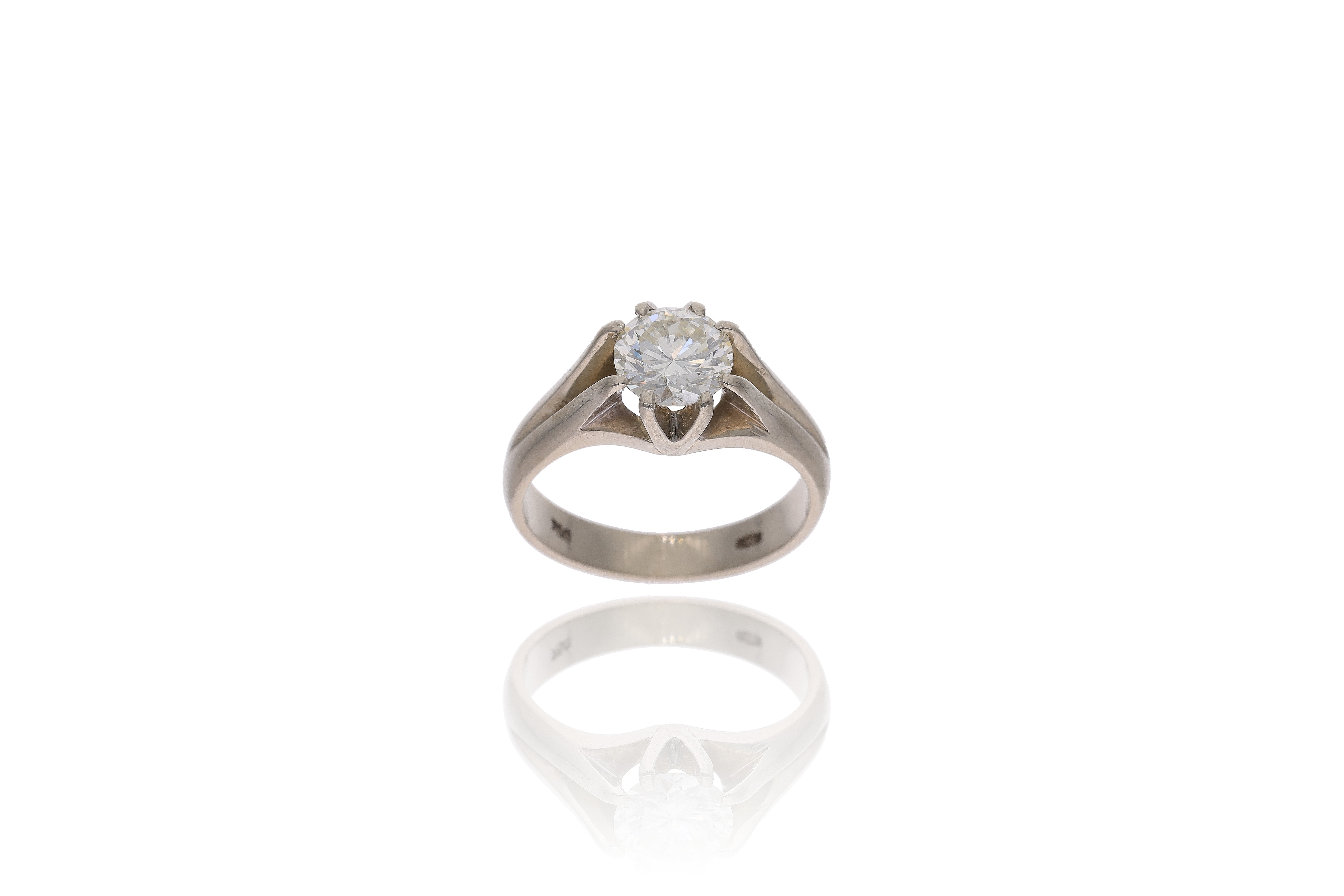 Anello con diamante - Asta Preziosi