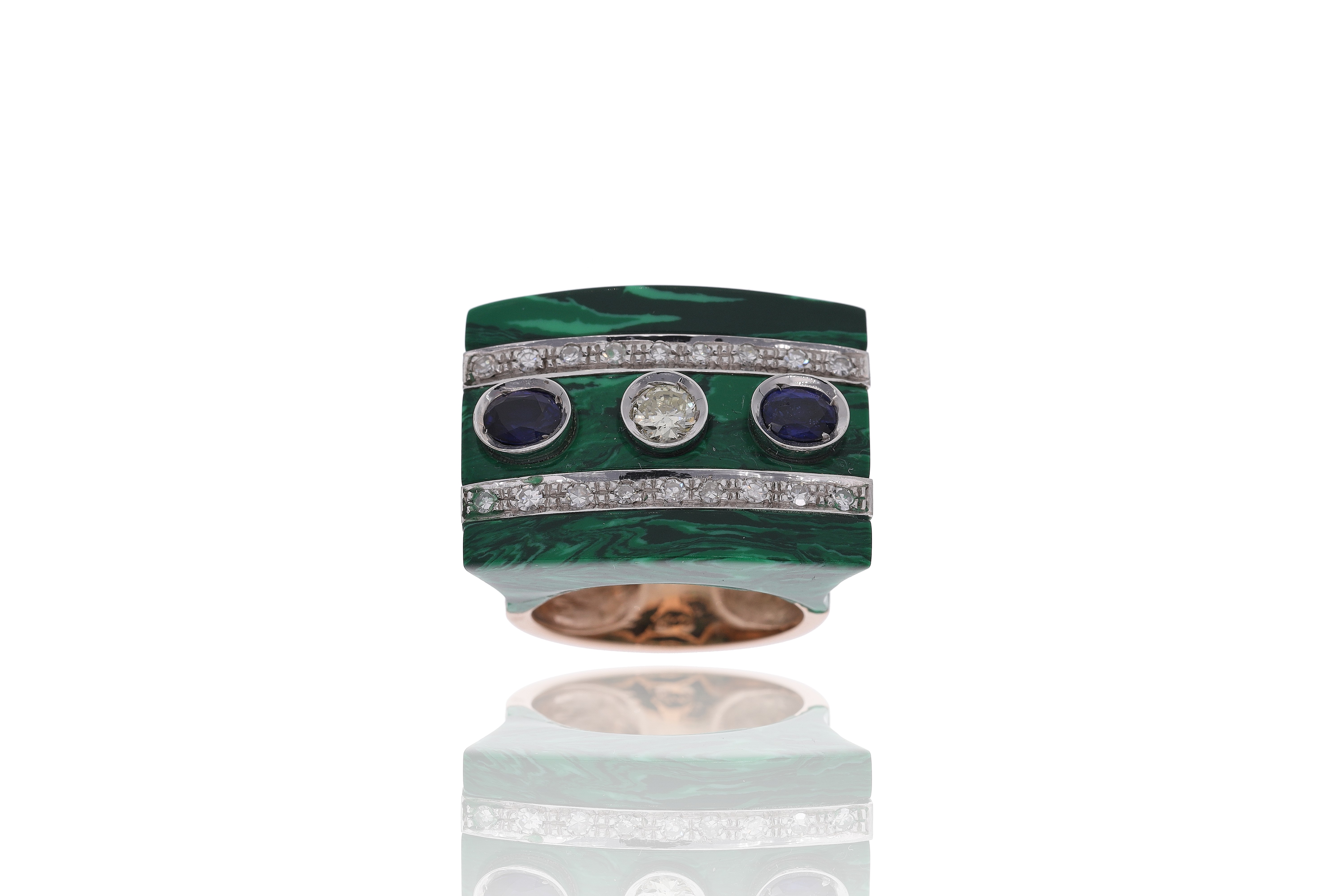 Anello con diamanti e pietre - Asta Preziosi