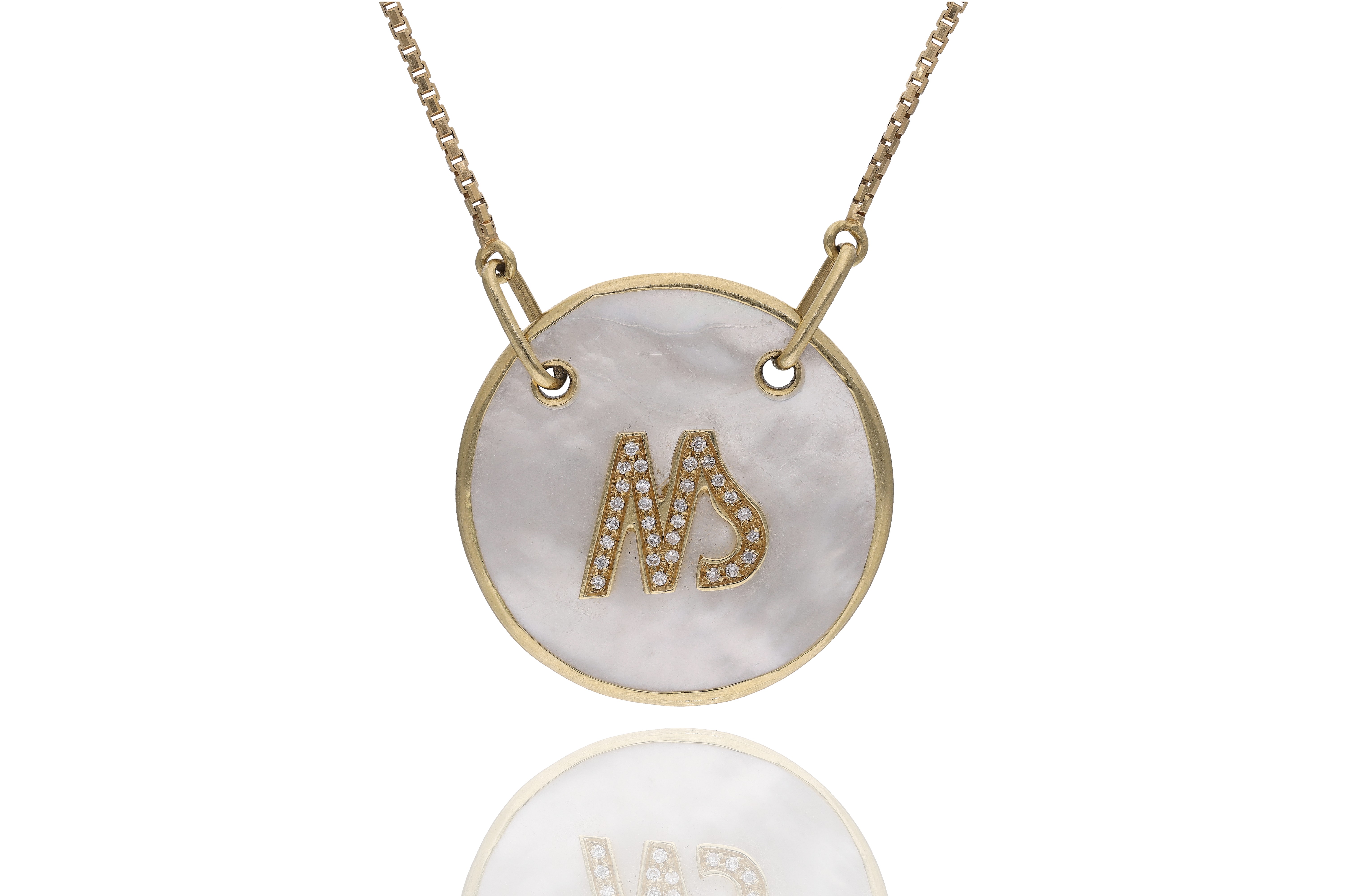 Collana con madreperla e diamanti - Asta Preziosi
