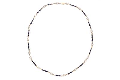 Collana con perle e smalti - Asta Preziosi Collana con perle e smalti - Asta Preziosi