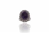 Anello con ametista e diamanti - Asta Preziosi Anello con ametista e diamanti - Asta Preziosi