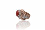 Anello con corallo e diamanti - Asta Preziosi Anello con corallo e diamanti - Asta Preziosi