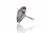 Anello con diamanti, opali, granati, zaffiri blu e pietre - Asta Preziosi Anello con diamanti, opali, granati, zaffiri blu e pietre - Asta Preziosi