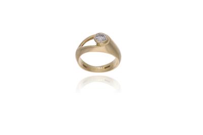 Anello con diamante - Asta Preziosi