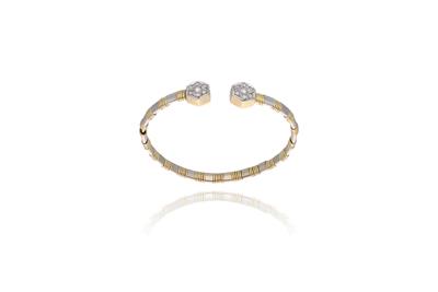 Bracciale rigido con diamanti - Asta Preziosi