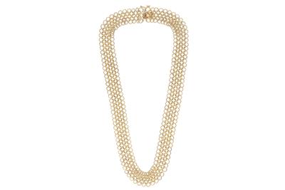 Collana con maglie modulari intrecciate - Asta Preziosi