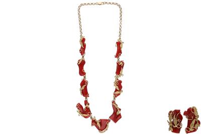 Parure con coralli - Asta Preziosi
