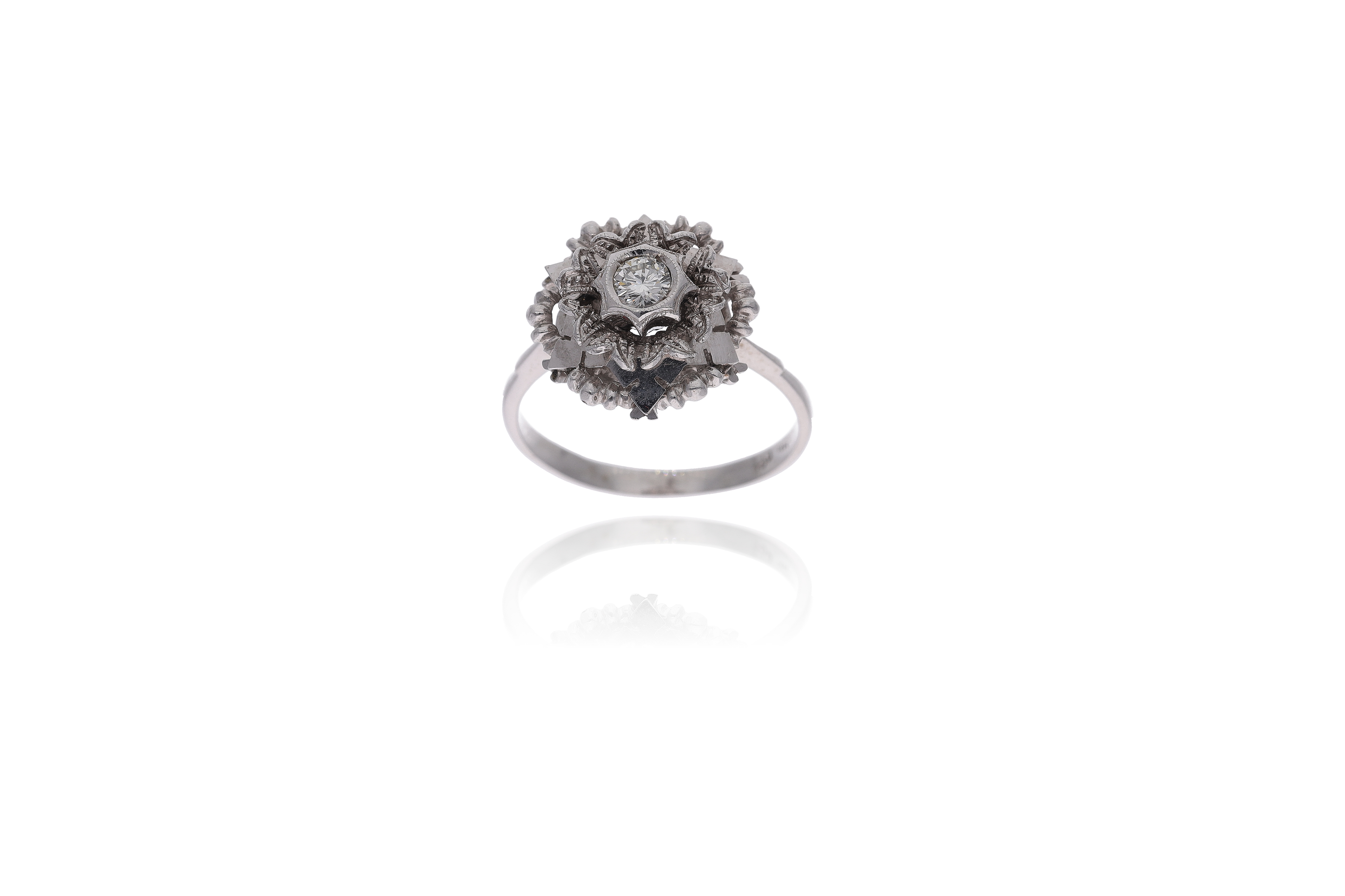 Anello con diamante - Asta Preziosi