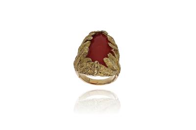 Anello con corallo - Asta Preziosi Anello con corallo - Asta Preziosi