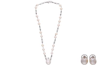 Giodoro, parure con perle coltivate e diamanti - Asta Preziosi