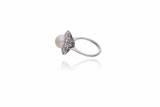 Anello con diamanti e perla coltivata - Asta Preziosi Anello con diamanti e perla coltivata - Asta Preziosi