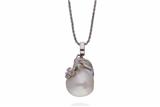 Collana con ciondolo perla barocca e diamanti - Asta Preziosi Collana con ciondolo perla barocca e diamanti - Asta Preziosi