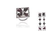 Parure con diamanti, diamanti neri, rubini e pietre - Asta Preziosi Parure con diamanti, diamanti neri, rubini e pietre - Asta Preziosi