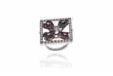 Parure con diamanti, diamanti neri, rubini e pietre - Asta Preziosi Parure con diamanti, diamanti neri, rubini e pietre - Asta Preziosi