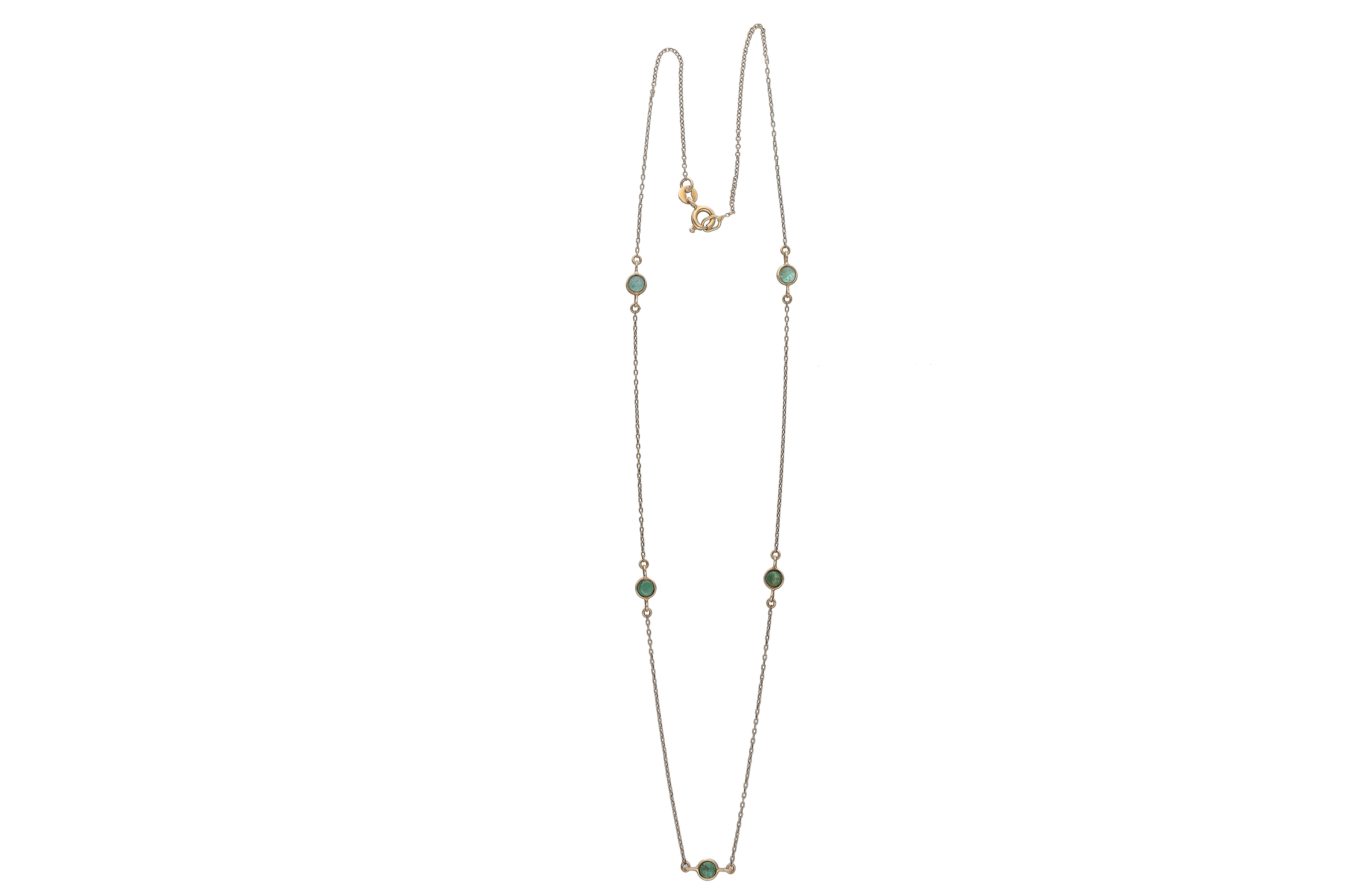 Collana con smeraldi e pietre - Asta Preziosi