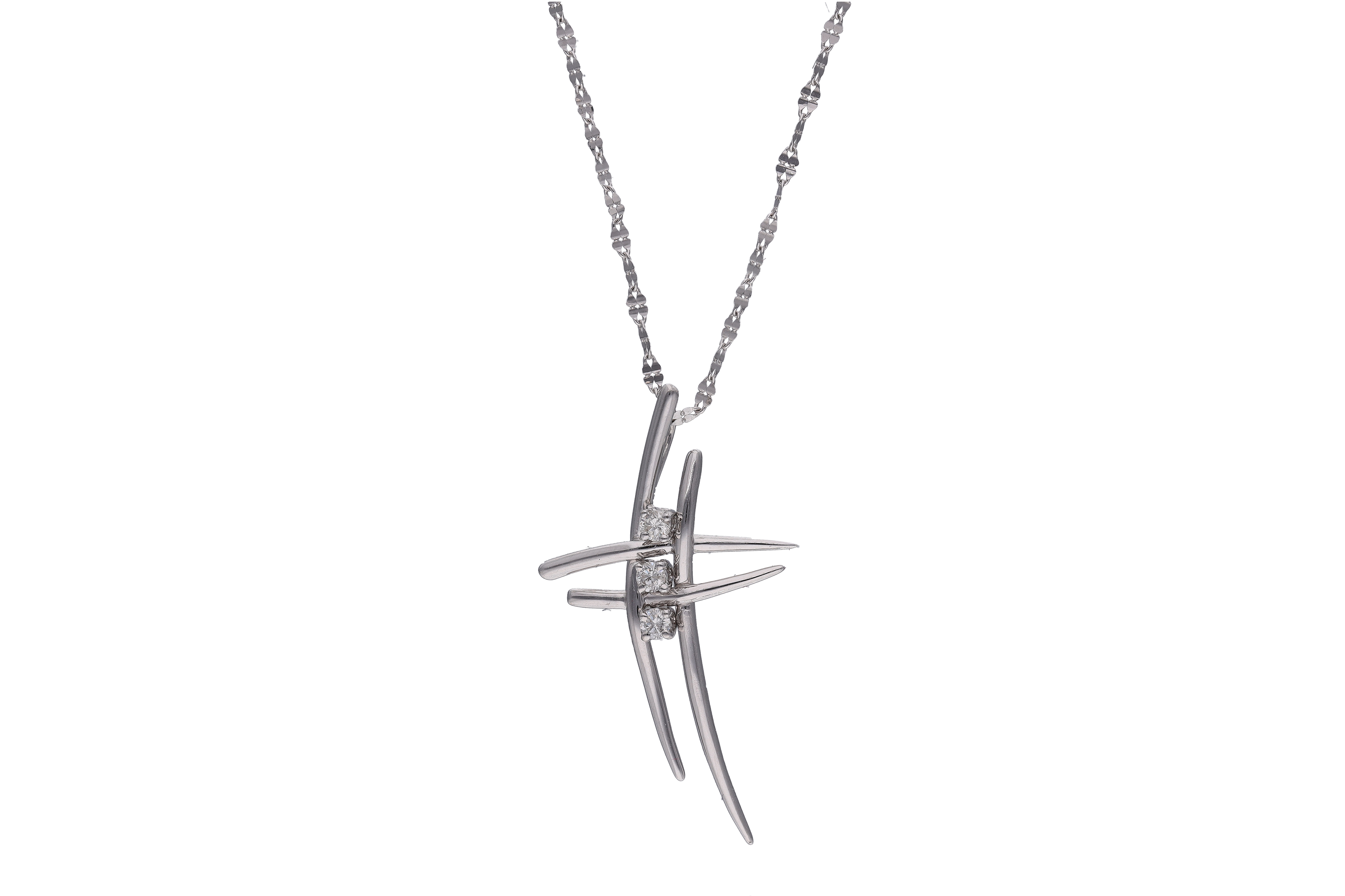 Collana e ciondolo con diamanti - Asta Preziosi