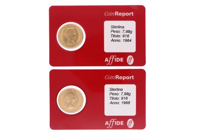 Due Sterline inglesi - Asta Preziosi