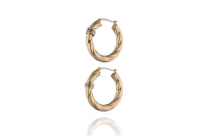 Paio di orecchini a cerchio - Asta Preziosi