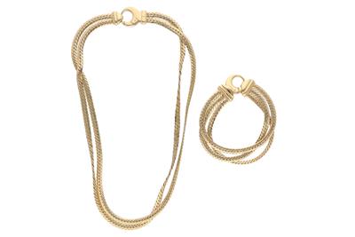 Parure collana e bracciale in oro - Asta Preziosi