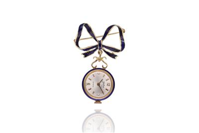 Spilla con orologio integrato - Asta Preziosi