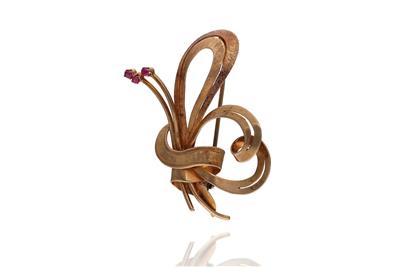 Spilla con pietre - Asta Preziosi