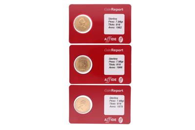 3 Sterline inglesi - Asta Preziosi