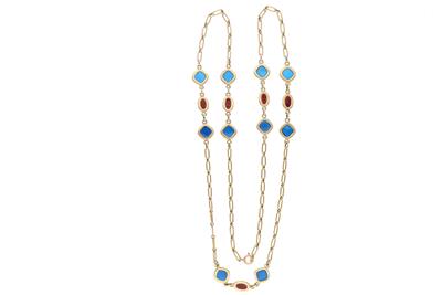 Collana con smalti - Asta Preziosi