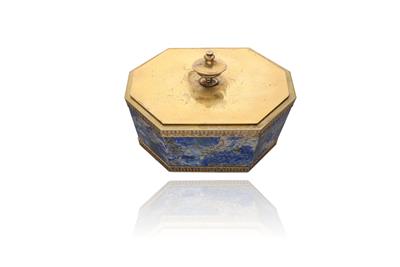 Scatola in argento con pietre dure naturali - Asta Preziosi