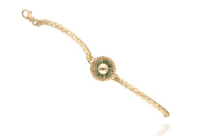 Bracciale con smeraldi e pietre - Asta Preziosi Bracciale con smeraldi e pietre - Asta Preziosi