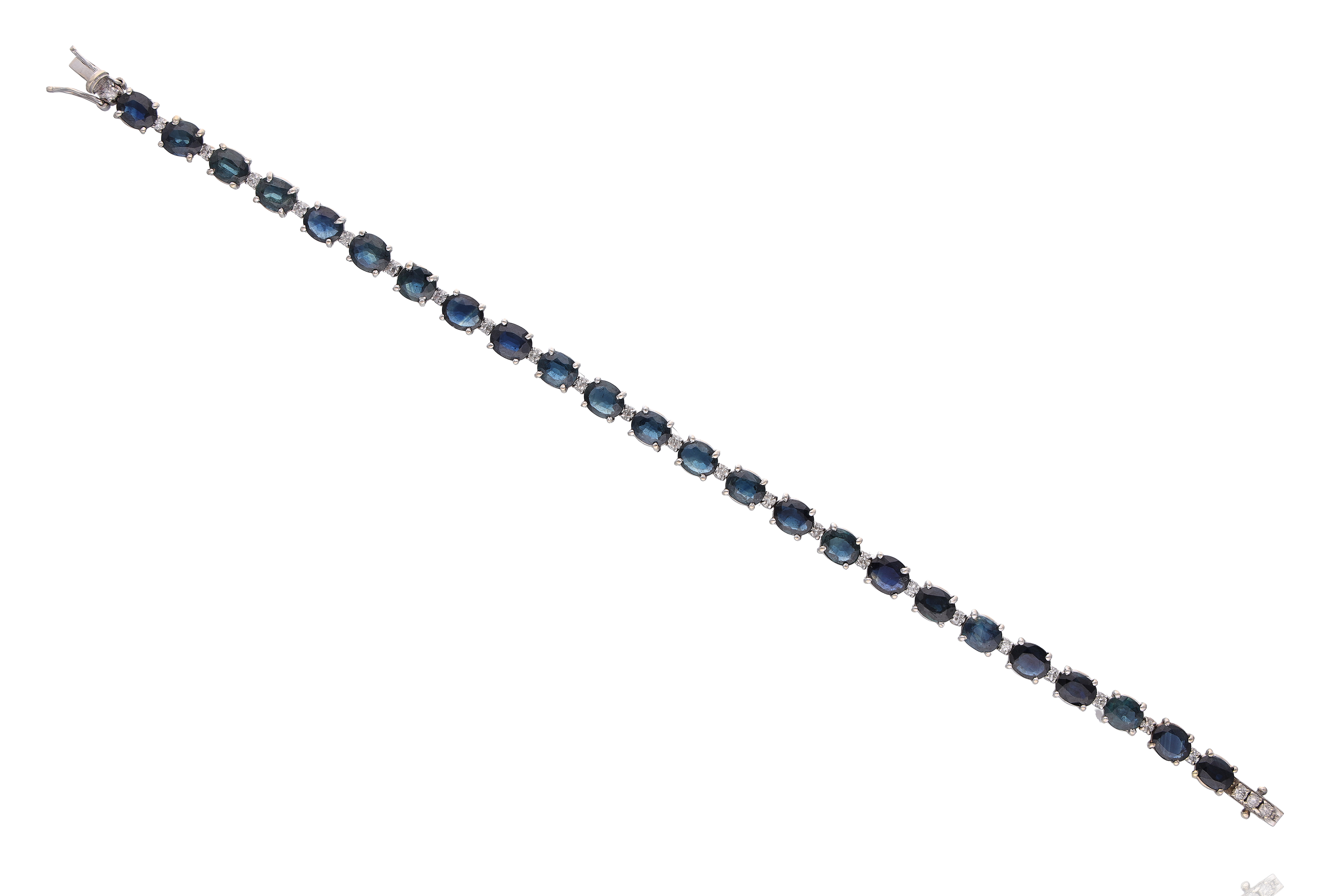 Bracciale con diamanti e zaffiri - Asta Preziosi