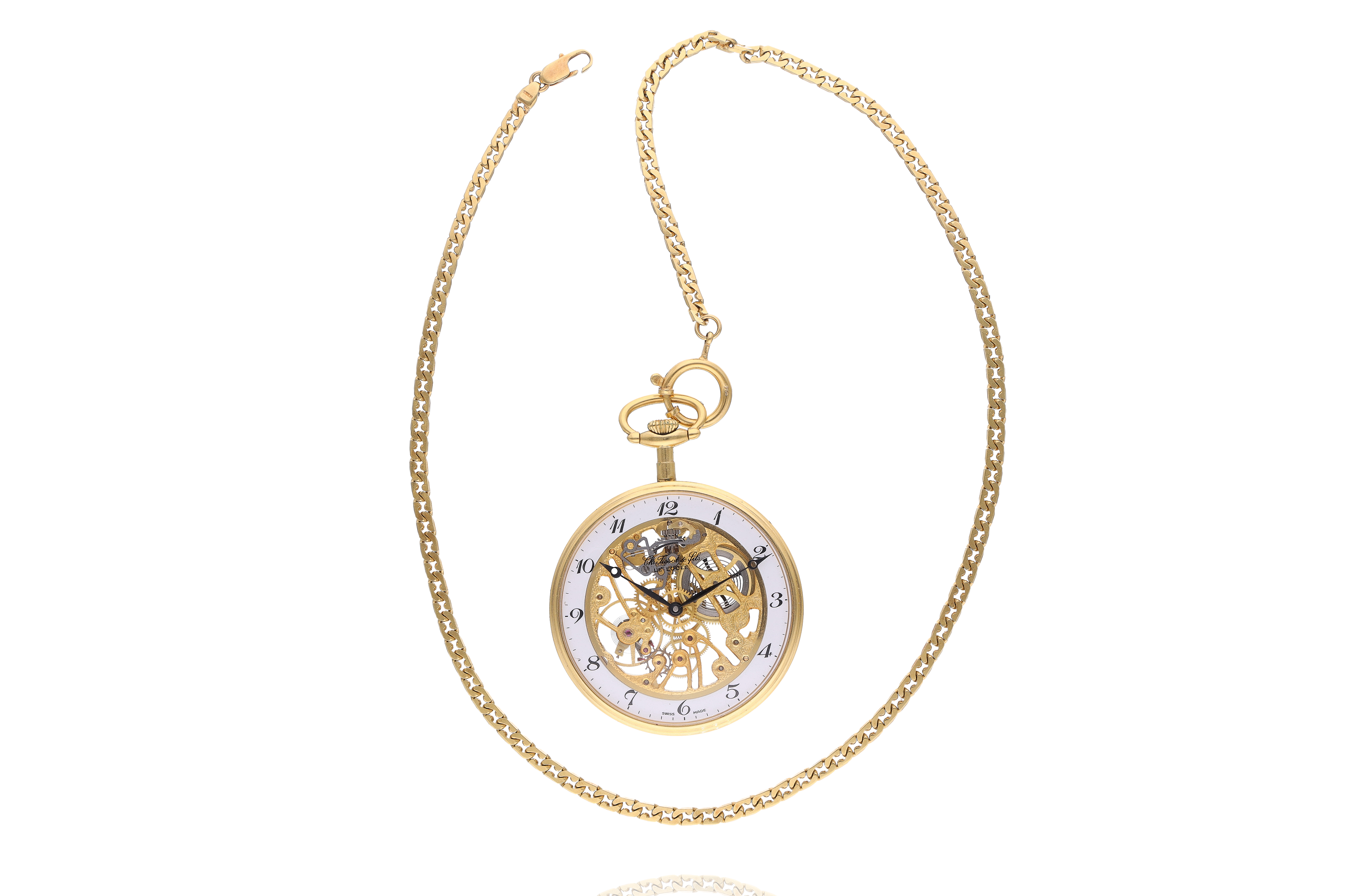 Catena in oro e orologio tasca metallo - Asta Preziosi