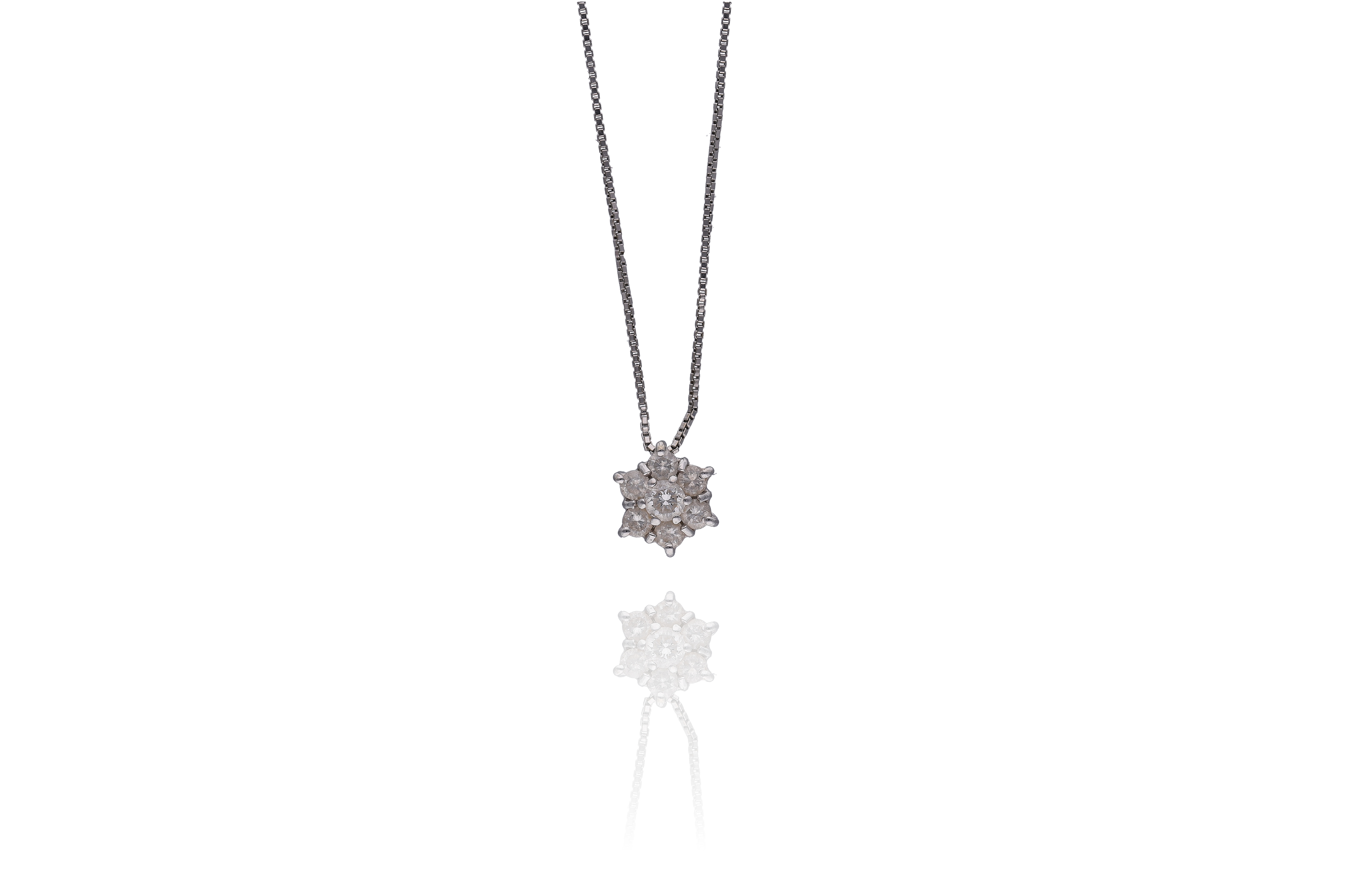 Collana e pendente con diamanti - Asta Preziosi